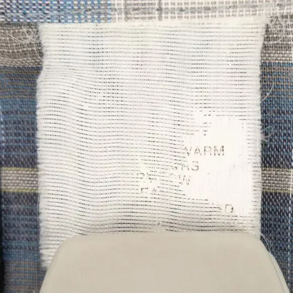 Plains Western Shirt Men's Large Short Sleeve Pearl Snaps Plaid White Blue - Picture 6 of 9